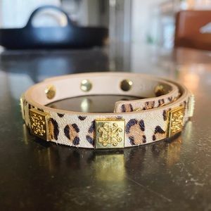 Rustic Cuff Leopard Wrap Bracelet